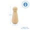 Wood Peg Doll People Unfinished Multiple Sizes of Mom/Angel for Crafts & Play | Woodpeckers